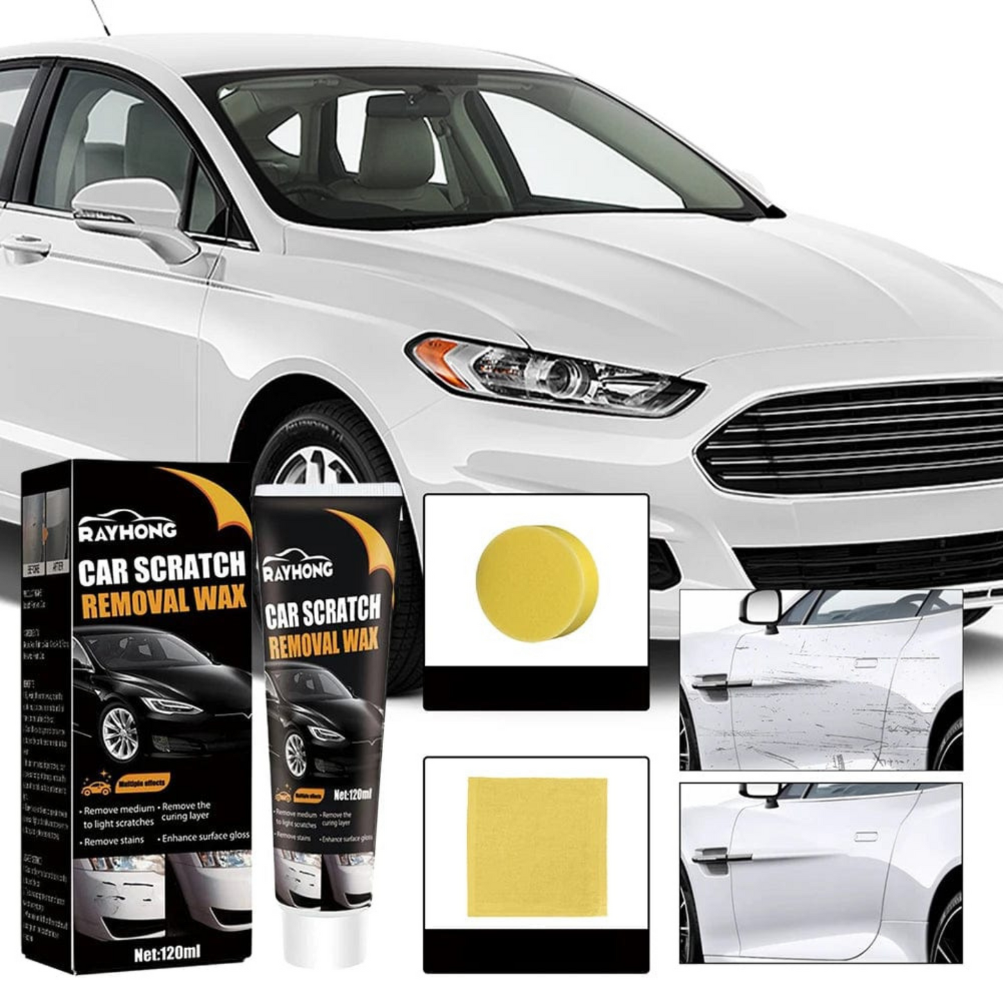 CAR SCRATCH REMOVAL WAX    ( BUY 1 GET 1 FREE)