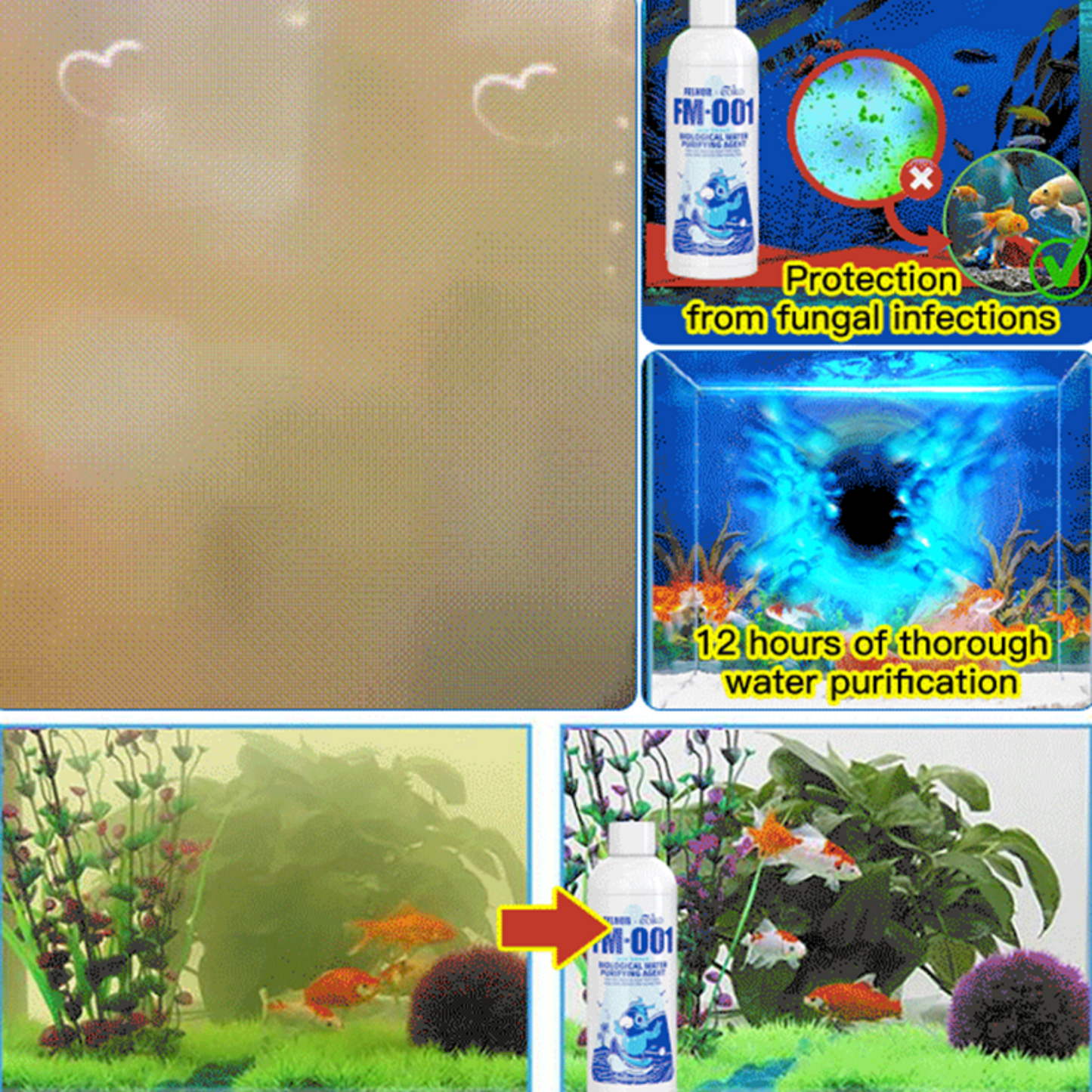 Fish Tank Water Purifier Algae Remover (Get 3 Free with Purchase)