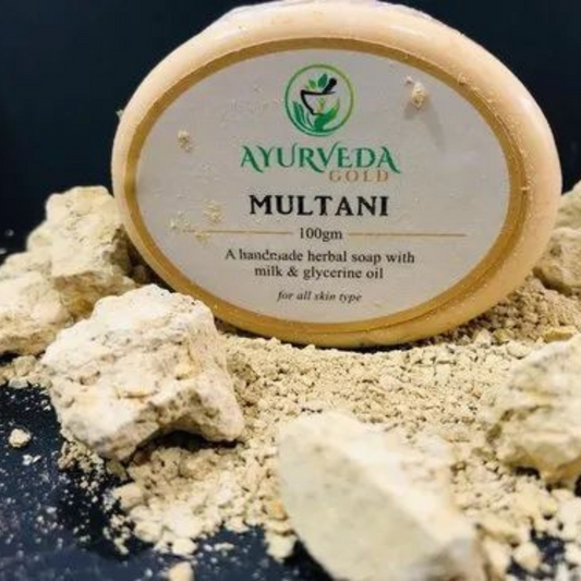 Natural Multani Mitti Handmade Soap for Clear Skin (Pack Of 2)