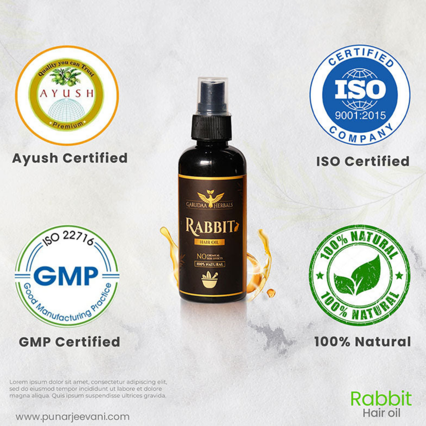 Rabbit™ Herbal Hair Oil (BUY1GET1) FREE