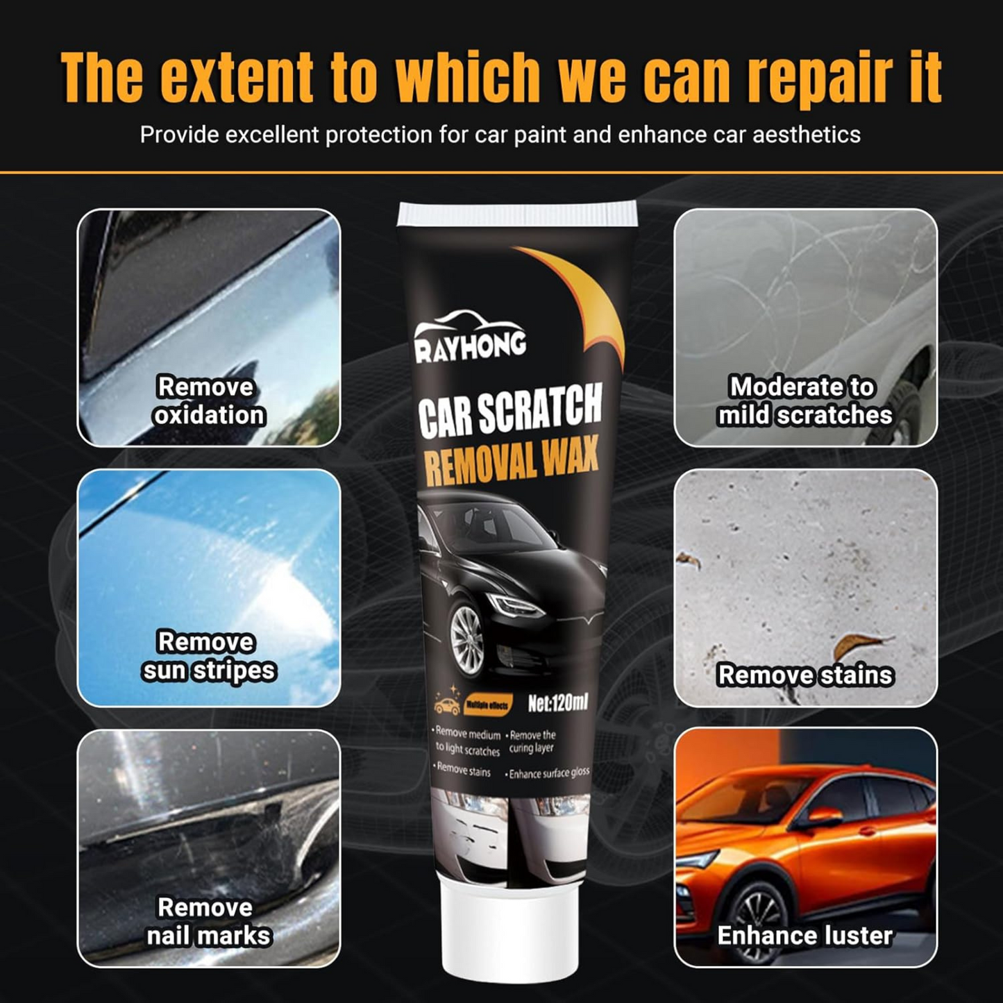 CAR SCRATCH REMOVAL WAX    ( BUY 1 GET 1 FREE)