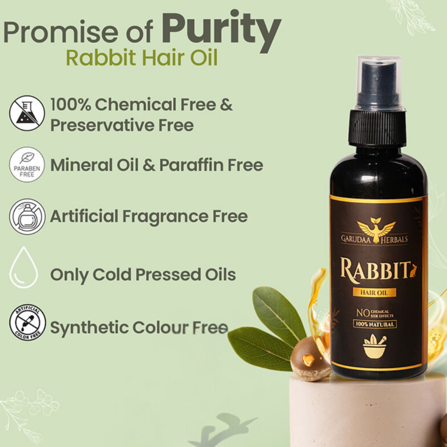 Rabbit™ Herbal Hair Oil (BUY1GET1) FREE