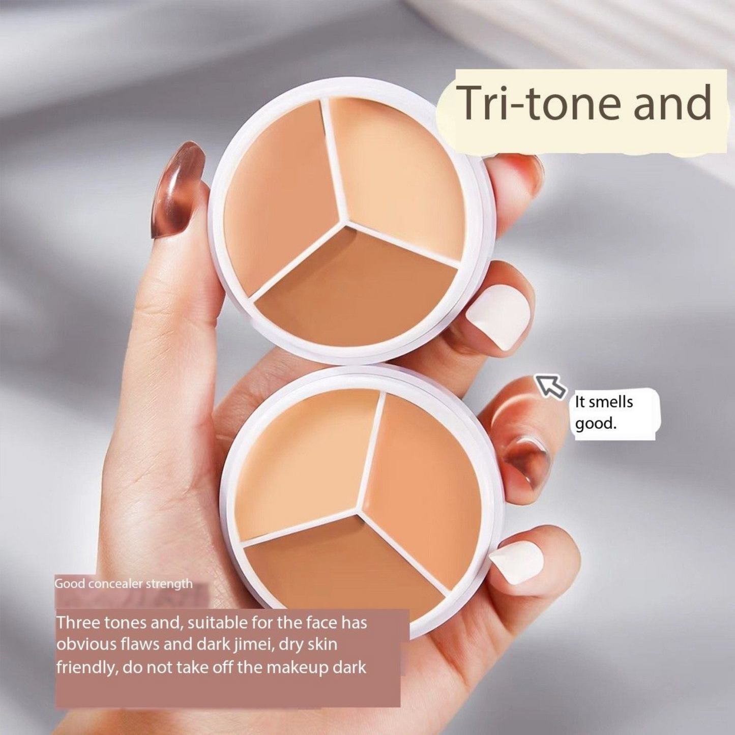 Nove Kart™ Triple Tone 3-in-1 Concealer Palette