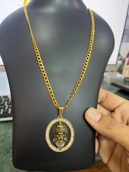 Shree Hanuman Gold Diamond Pendant