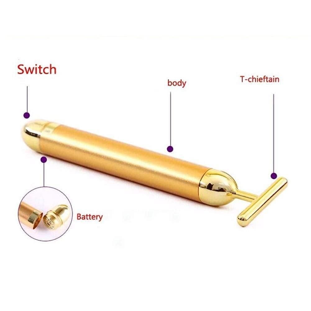 Nove Kart™ 24K Gold Energy Beauty Bar Electric Facial Massage Roller