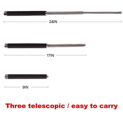 ShieldX™️ Self Defence Stick (Heavy Metal and Extendable)