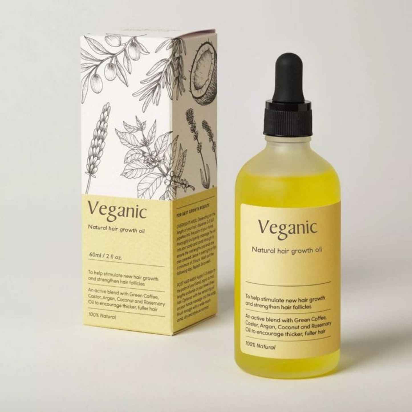 Veganick Natural Hair Growth Oil (BUY 1 GET 1 FREE)